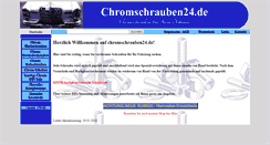 Desktop Screenshot of chromschrauben24.de