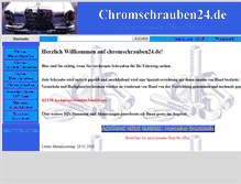 Tablet Screenshot of chromschrauben24.de